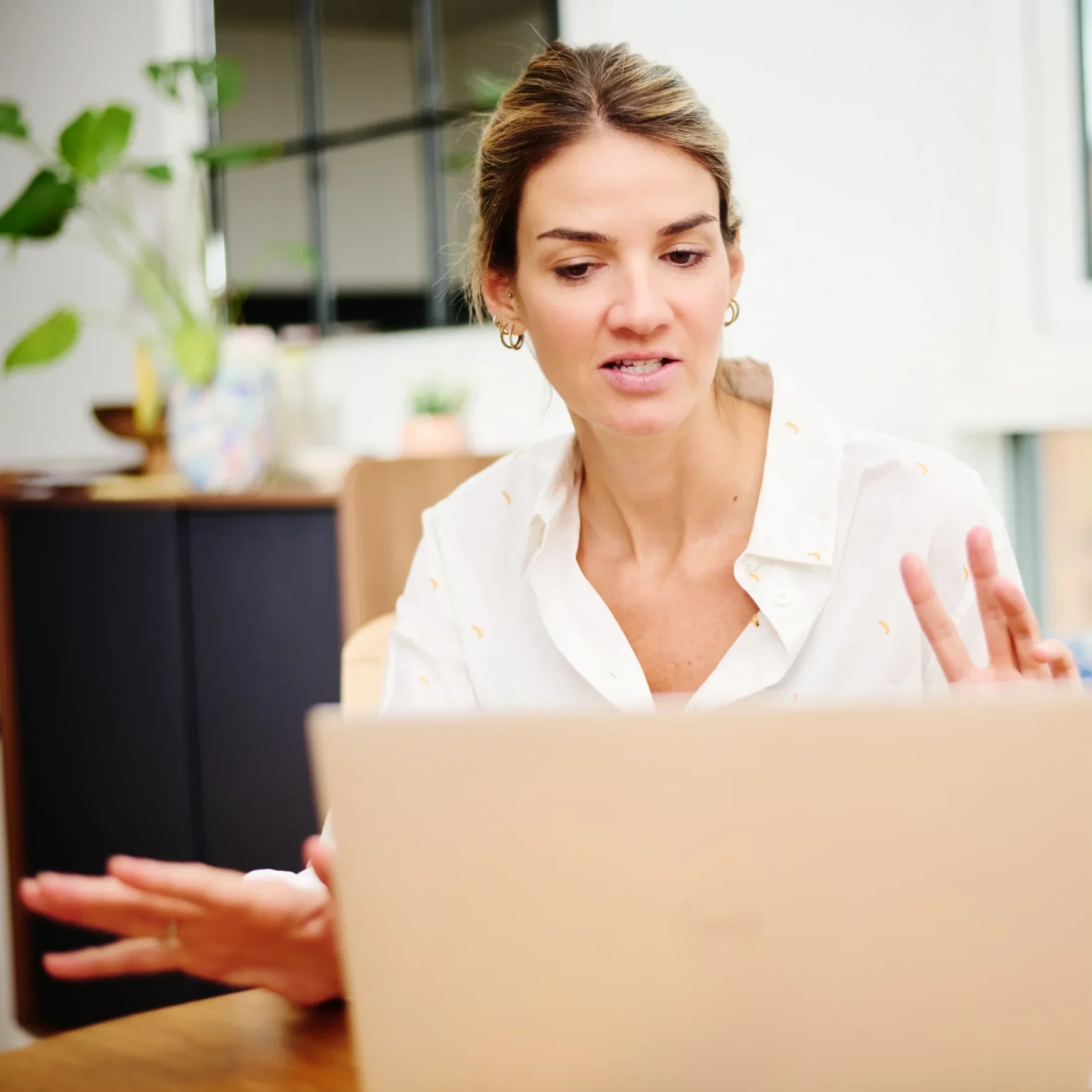 Online professional development coaching session with a client.